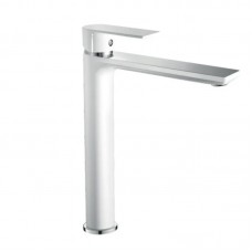 Змішувач для умивальника HB ALEX 001 HIGH WHITE-CHROME (HB9564)