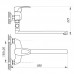 Смеситель для ванны Zer EDL 180 (ZX0030) Смеситель для ванны Zer EDL 180 (ZX0030)