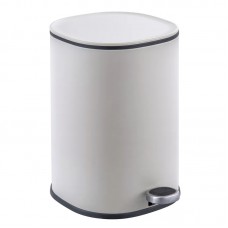 Відро для сміття з плавним закриванням овальне Zer Prime-TC0105 White 5 л колір білий (ZX5901) Відро для сміття з плавним закриванням овальне Zer Prime-TC0105 White 5 л колір білий (ZX5901)