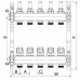 Коллекторный блок с расxодомерами EUR EP.S1110-12 1"x12 (EP4988)