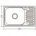Мийка кухонна Zer Z6642-08-180D (decor) (ZX1601) Мийка кухонна Zer Z6642-08-180D (decor) (ZX1601)