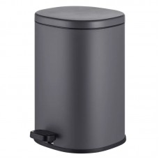 Мусорное ведро с плавным закрытием овальное Mix Premium Olivary-TC0105 Graphite 5 л цвет графит (MI7063)