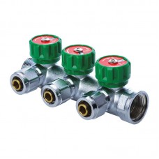 Колектор вентильний із фітингом Kr KR.1121-3 3/4”x3 ways (KR2651)