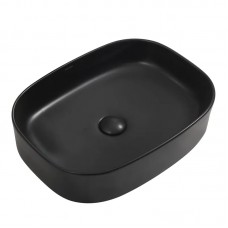 Раковина накладна Mixxus Premium BEVEL-0103 BLACK 510х370х120 mm (MP6520)