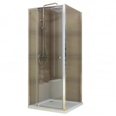Душова кабіна без піддона KR SR SC05-90x90x195-TR-01 прозоре скло Easy Clean 6 мм, хром (KR5363)