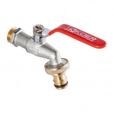 Кран поливу з конектором для швидкого під'єднання 1/2" (Kr KR.257) (KR2750) Кран поливу з конектором для швидкого під'єднання 1/2" (Kr KR.257) (KR2750)
