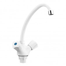 Змішувач для кухні PL Omega-271 White (з підводкою) (PM0610)