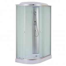 Бокс душовий без гідромасажу Mix WAVE SB02-120x80x215-R-FB SATIN з низьким піддоном (MI6893)