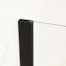 Душова перегородка Mix Premium FLAT SP02-100x200-TR Black Walk-In прозоре скло 8 мм (MI6856)