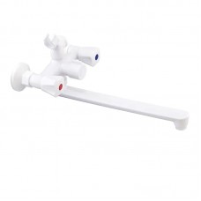 Смеситель для ванны PL Omega-140 Euro White (без шланга и лейки) (PM0648)