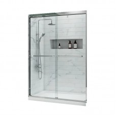 Двері в нішу KR SR SD03-140x200-TR-01 прозоре скло Easy Clean 8 мм, хром (KR5385)