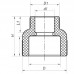 Муфта редукционная ВВ 75x40 PPR Kr K0208.PRO (KP2573) Муфта редукционная ВВ 75x40 PPR Kr K0208.PRO (KP2573)