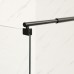 Душова перегородка Mix Premium FLAT SP02-100x200-TR Black Walk-In прозоре скло 8 мм (MI6856)