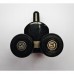 Ролики для душових кабін подвійні колеса Mix PREMIUM ROLLERS SCP02-1 BLACK нижні (23 mm для DIVERSE