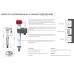 Арматура наполнительная KR KT-0103-1/2" с нижним подключением и латунной резьбой 1/2" (KR5331)