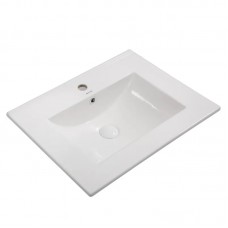 Раковина меблева Mixxus Premium CUBIC-1501 610х460х170 mm з отвором під змішувач і переливом (MP6495)