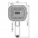 Лейка для душа KR KP-0404-05 (3 функции) (KR5001) Лейка для душа KR KP-0404-05 (3 функции) (KR5001)