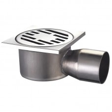 Душевой трап из нержавеющей стали Champion Drain-02-10x10-90 (угловой отвод) (CH6144)