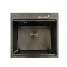 Мийка Mix MH5050-SK Nano-Black з н.ст. зі сходинкою для сушарки, з підст.під ножі (графіт) (MX1940)
