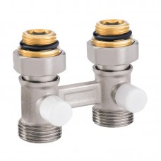 Вузол нижнього під'єднання радіатора прямий 3/4"x1/2" Kr KR.1133 (комплект) (KR3114) Вузол нижнього під'єднання радіатора прямий 3/4"x1/2" Kr KR.1133 (комплект) (KR3114)