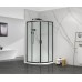 Душова кабіна без піддона Mix Premium DIVERSE SC01-90x90x195-TR Black прозоре скло 5 мм (MI6860)