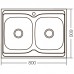 Кухонна мийка накладна Zer Z8060B-08-180E (Satin) (ZX1620)