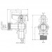 Кран кульовий RH R116-050 -1/2"х1/2" ВЗ кутовий Н/Г, ручка "метелик" червона (RO0235) Кран кульовий RH R116-050 -1/2"х1/2" ВЗ кутовий Н/Г, ручка "метелик" червона (RO0235)
