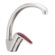Змішувач для кухні Hb Magic 011 з червоною ручкою (HB0699)