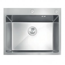 Мийка з неіржавкої сталі Mix MH5843 DECOR NANO-SILVER (3.0/0.8) колір неіржавка (MI7041)
