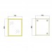 Зеркало настенное Zer FONTE MRZ09-70x85-Reverse GOLD прямоугольное в золотой раме (ZX5639)
