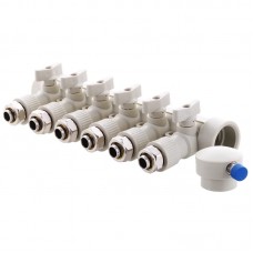 Колектор розподільний 6-way з фітингом (40x20) PPR Kr K0194.PRO (KP2559) Колектор розподільний 6-way з фітингом (40x20) PPR Kr K0194.PRO (KP2559)