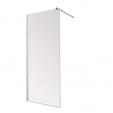 Душова перегородка Mix Premium FLAT SP01-140x200-TR Chrome Walk-In прозоре скло 8 мм (MI6853)