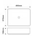 Раковина накладна Mixxus Premium BEVEL-0102 MARBLE 495х370х135mm (MP6519)