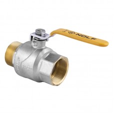 Кран кульовий NL NF.622 — 1-1/2" FM ГШВ YELLOW, ручка "важіль" жовта (NF2940)