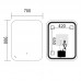 Зеркало Mix Premium DIVERSE MR15-90x70-Reverse с Led Touch, Anti-fog, димером (3-6,5kK) (MP6639)