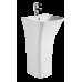 Раковина моноблок Mixxus BEVEL-1101 з отвором під змішувач і переливом 450х435х835mm (MI6697)