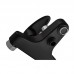 Смеситель для ванны PL CEZAR-009 EURO SET Matte black, со шлангом, лейкой и кронштейном (PM0693)