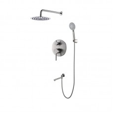Вбудована душова система KR KI-66018-02 (з неірж. сталі) (Кольор неірж) (KR4794)