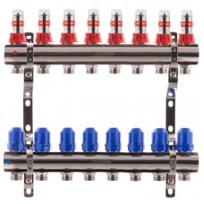 Колекторний блок із витратомірами Kr KR.1110-08 1" x 8 ways (KR2645)
