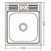 Кухонная мойка накладная ZerZ5060-04-160E (Satin) (ZX1610) Кухонная мойка накладная ZerZ5060-04-160E (Satin) (ZX1610)