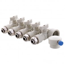 Колектор розподільний 5-way з фітингом (40x20) PPR Kr K0193.PRO (KP2558) Колектор розподільний 5-way з фітингом (40x20) PPR Kr K0193.PRO (KP2558)