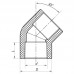 Угол 45 63 PPR Kr K0018.PRO (KP0022) Угол 45 63 PPR Kr K0018.PRO (KP0022)