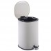 Мусорное ведро с плавным закрытием овальное Zer Prime-TC0105 White 5л цвет белый (ZX5901)