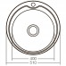 Мойка кухонная Zer Z510-08-180D (decor) (ZX1587)