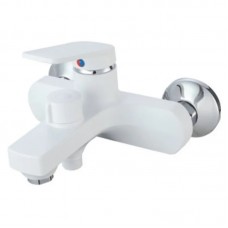 Змішувач для ванни PL Lucas-009 EURO SET White зі шлангом, лійкою та кронштейном (PM0708) Змішувач для ванни PL Lucas-009 EURO SET White зі шлангом, лійкою та кронштейном (PM0708)