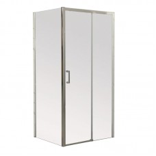 Душова кабіна без піддона Mix Premium DIVERSE SC03-100x80x195-TR Chrome прозоре скло 6 мм (MI6865)