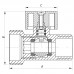 Кран триходовий 1/2Mx3/4Mx1/2F Kr KR.515 (KR0103)