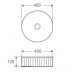 Умивальник накладний керамічний Mix Premium Wave-0101 400x400x125mm (MP6491) Умивальник накладний керамічний Mix Premium Wave-0101 400x400x125mm (MP6491)