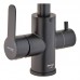 Змішувач для кухні Mix DAX-021-G Black (неірж. сталь) з вих.для виховань.води (MI6078)
