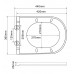 Унітаз-біде підвісний Mixxus Premium ELLIPSE-1301-R 500x365x350mm система змиву RIMLESS (MP6659)